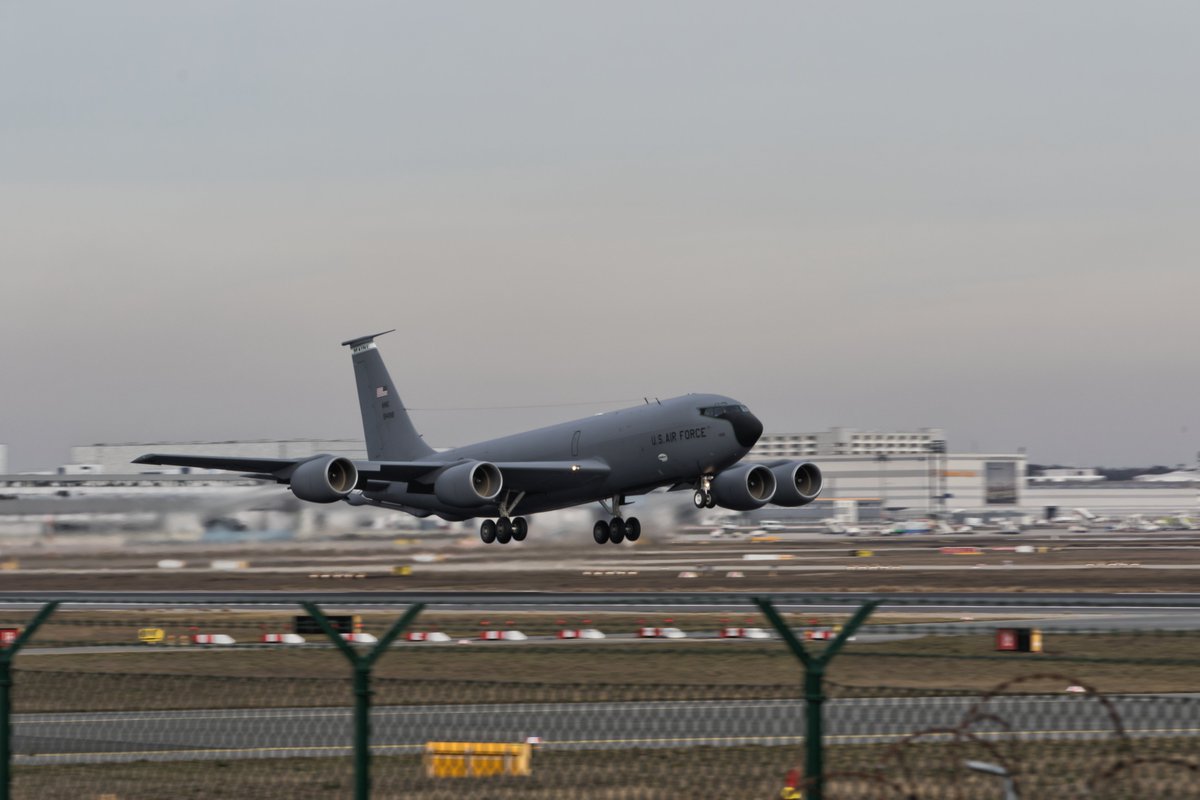 copterspy's tweet image. Boeing KC-135R USAF Maine ANG in Frankfurt