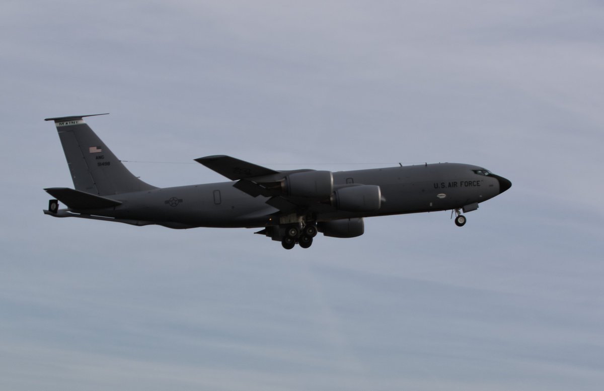 copterspy's tweet image. Boeing KC-135R USAF Maine ANG in Frankfurt