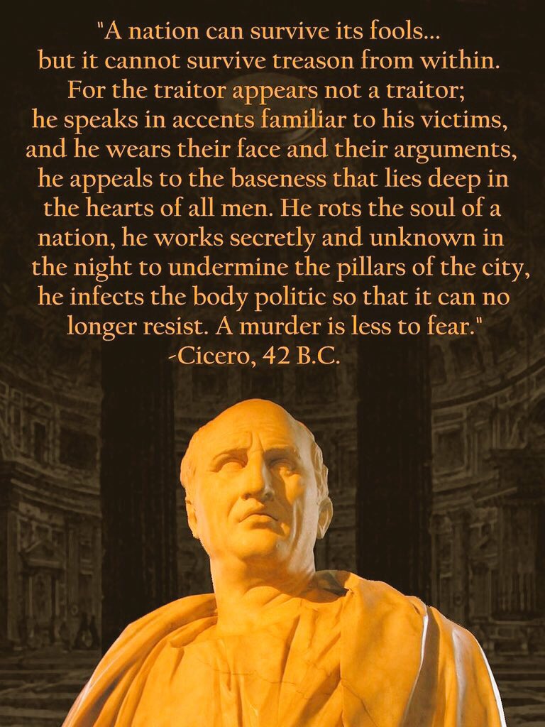 futurelawdigita's tweet photo. @itvnews Cicero would not have been impressed! #Robbinsmustgo https://t.co/tm1FzbLhW8