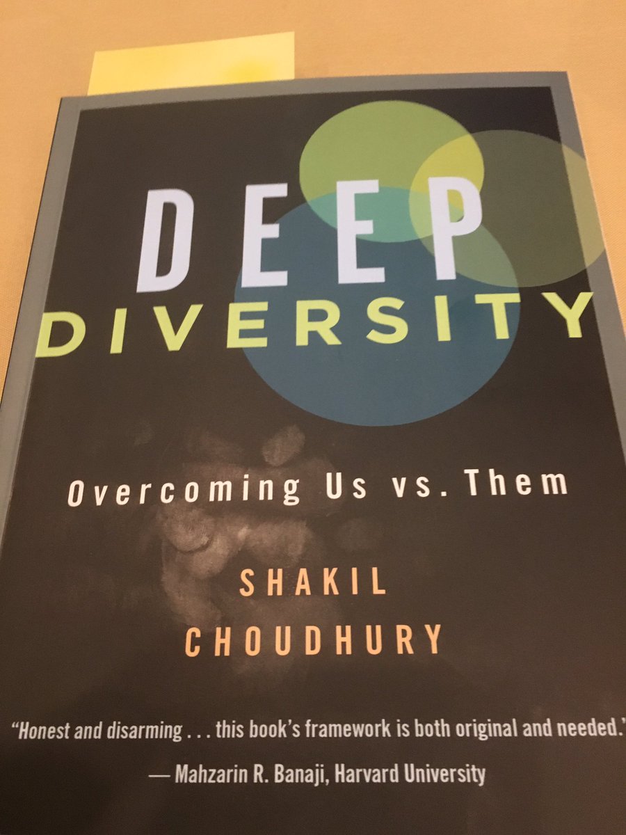 Listening to the author explore the topic of Deep Diversity at #NEWadmin @CPCOofficial conference.  Such a relevant topic in today’s educational context.  I highly recommend this book!