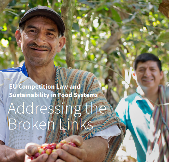 FairTradeFTAO's tweet photo. Today we launch our latest report on how #EU #CompetitionLaw is undermining #sustainability efforts in #food systems. Read the report & press release here: https://t.co/Vo80fLcvF5 #whosgotthepower #makefruitfair @ferrandotom https://t.co/Vs8rD5Re5E