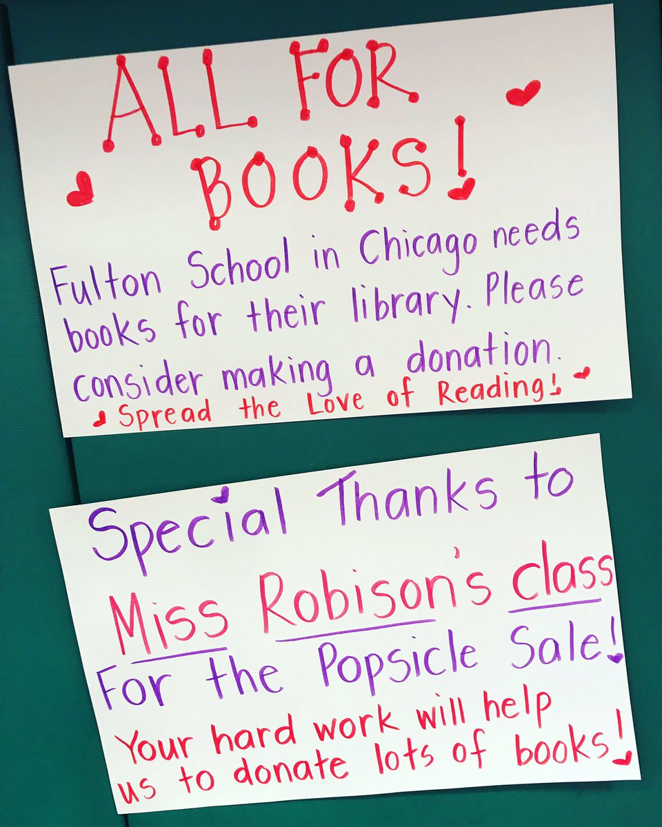 We raise $406! That’s a lot of books! I’m so proud of how my class took ownership of this sale! 😍