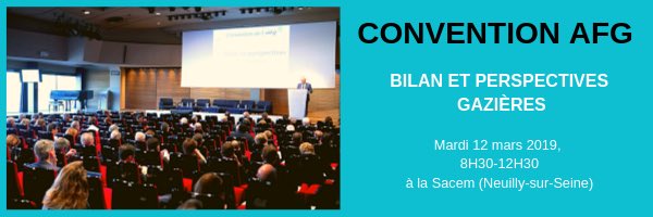 [#SAVETHEDATE📆]La convention de l’@gazafg «BILAN ET PERSPECTIVES GAZIÈRES aura lieu le 1️⃣2️⃣mars à l’auditorium de la #Sacem. 

TR1️⃣:▶️Vision mondiale 🌏 

TR2️⃣:▶️Focus sur l’Europe 🇪🇺  

🏁Inscrivez-vous !Places limitées   
afgaz.fr
 #bilangaz2018