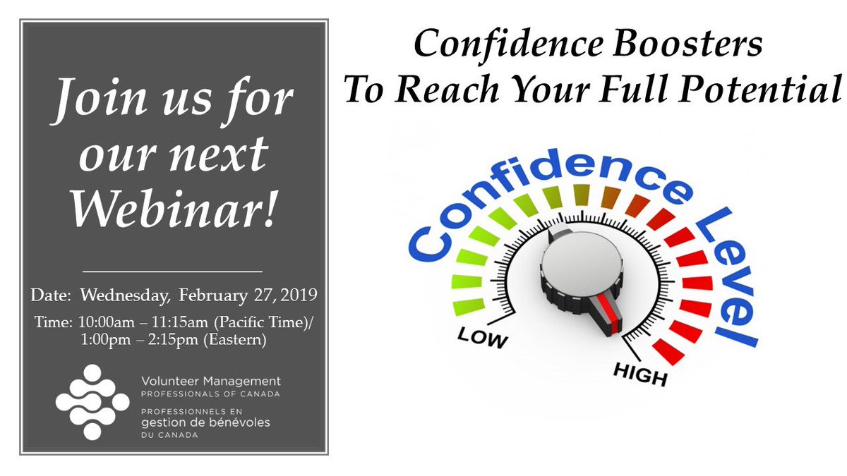 Join us for our next webinar! Learn how you can activate self-confident feelings from within yourself and will discover your inner confidence.  Presented by:    <a href="/KathyDArcher/">Kathy Archer</a>   Wed 02/27 10am (Pacific) 1pm (Eastern) 
FREE for VMPC members. Info: lnkd.in/gGgQsfm