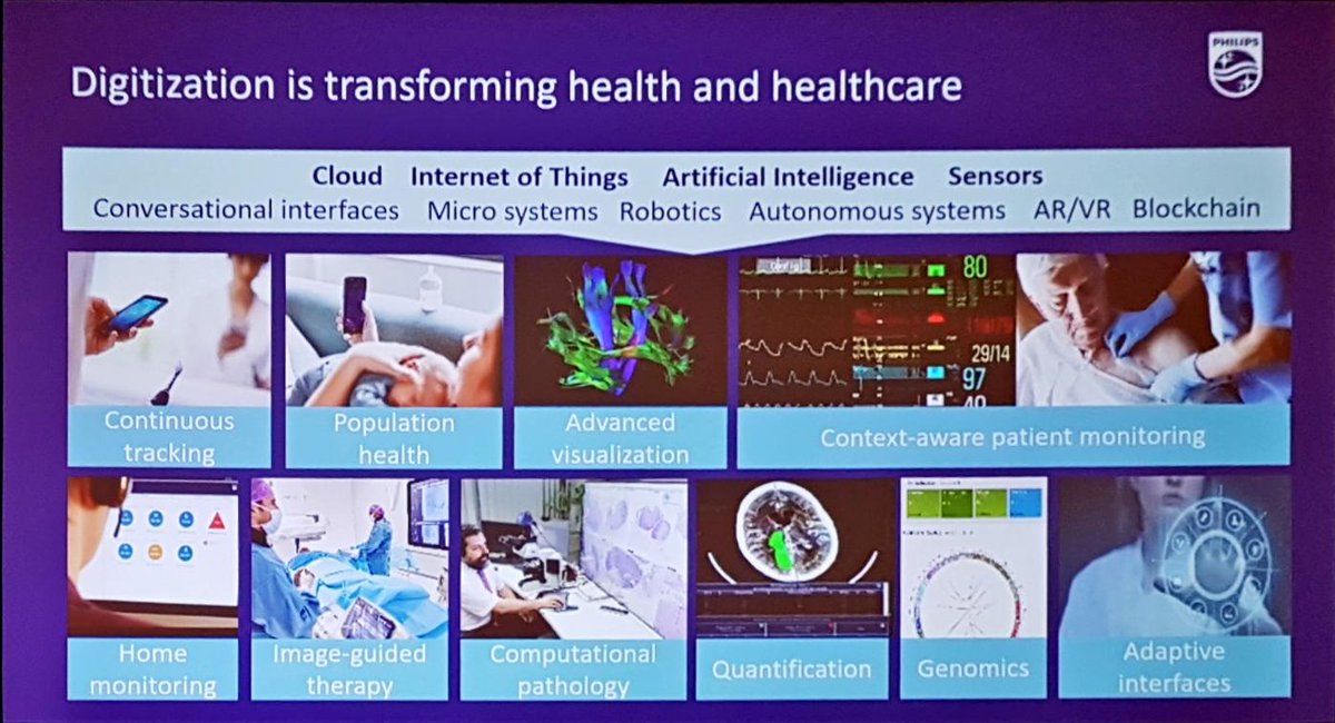 e_smpe's tweet photo. Digitization is transforming Health and Healthcare. #philips CEO Van Houten at #HIMSSDutch #Himss https://t.co/q5S92bx8EU