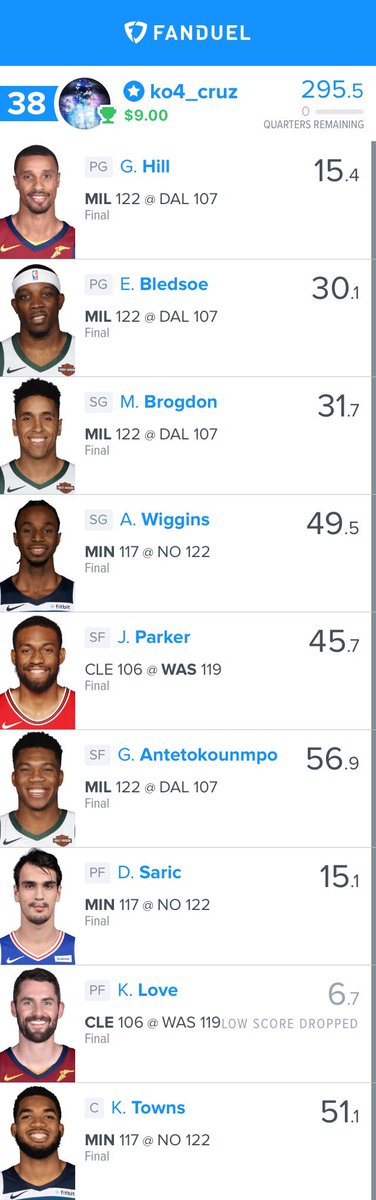 dfscruz80's tweet photo. Haven’t been posting recently because I have been more focused on making the lines rather then promoting. Dosent change we’ve been super good recently cashing the last 3 slates and 4/5 
Dm to join the team I’m always posting lines even if I’m not posting on here! https://t.co/fOdbNMsQYy
