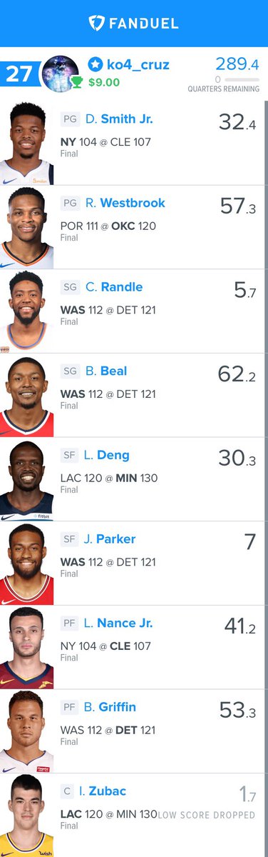 dfscruz80's tweet photo. Haven’t been posting recently because I have been more focused on making the lines rather then promoting. Dosent change we’ve been super good recently cashing the last 3 slates and 4/5 
Dm to join the team I’m always posting lines even if I’m not posting on here! https://t.co/fOdbNMsQYy