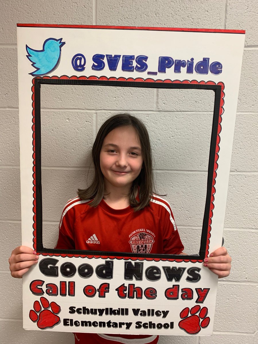 This tremendous 4th grader displayed Respect.  She is kind, well mannered, and always wants best for her classmates.  #sves_pride #GoodNewsCallOfTheDay