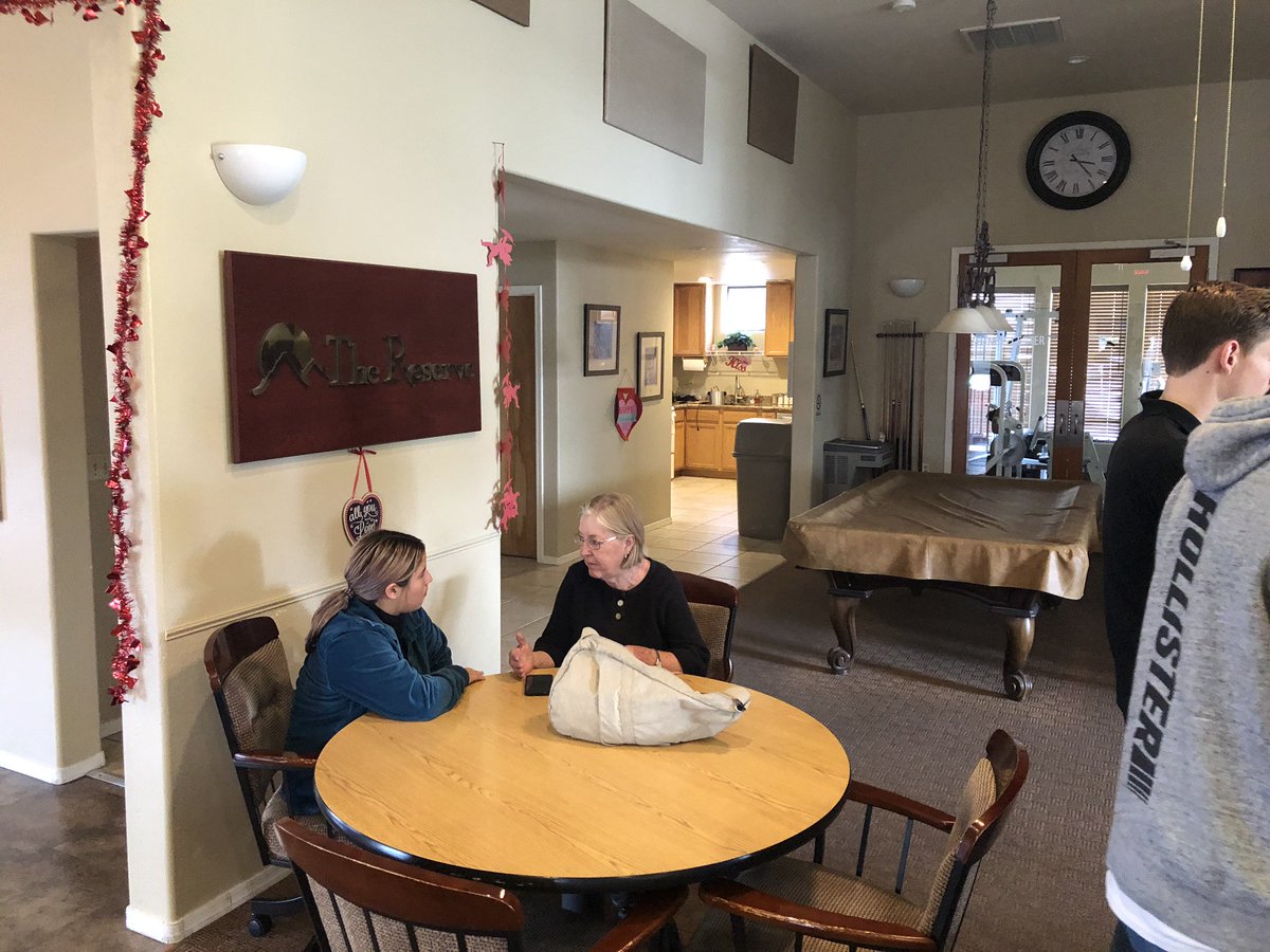 dstickel74's tweet photo. @MohaveFbla @ArizonaFBLA  @mohave_Tbirds  Mohave Tech Kids working with senior at the Reserve at Fox Creek @CovertCTE https://t.co/vxJQWCMQ83