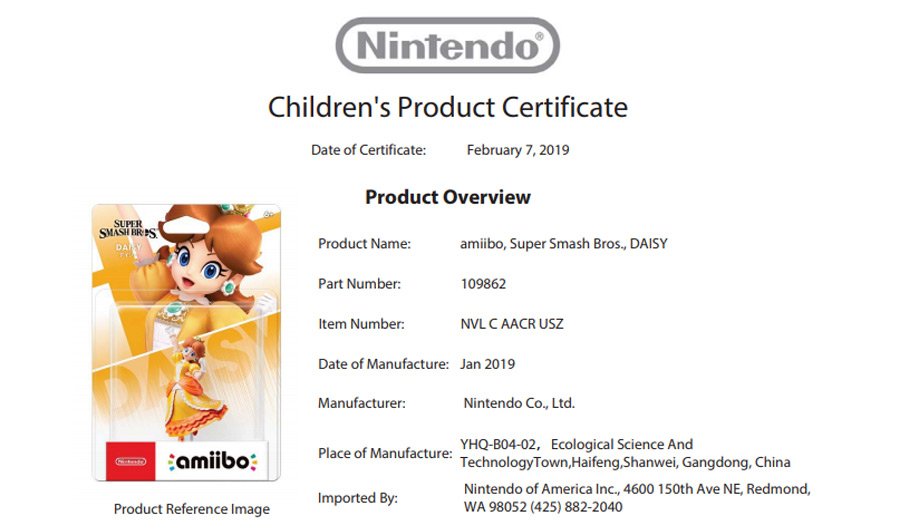 AmiiboActu's tweet photo. #CPSIA : nouveau mois de production pour l'amiibo Roi K. Rool et début de production pour les #amiibo Daisy et Pichu
A t-on le planning des sorties à venir ?
Jeune Link / Ken en premier
et Daisy et Pichu à suivre ?
Des réponses ce soir au Nintendo Direct.. j'espèce =) https://t.co/CzV8c2JfRJ