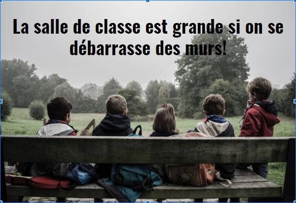ProfVertaline's tweet photo. La salle de classe est grande si on se débarrasse des murs! #johnteller #permaculture #ecoleautosuffisante https://t.co/72mrKBzx5V
