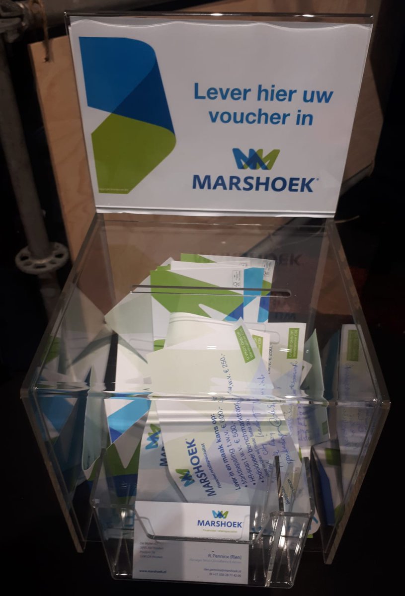 Nog 1 uur tot de loting, heeft u uw voucher al ingeleverd? #sparbeurs