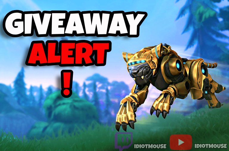 IdiotMouse's tweet photo. 😻😻  #realmroyale GIVEAWAY ALERT 😻😻      

- Retweet this tweet                     
- Follow my Twitter                        
- Winner chosen randomly on Tues, Feb 19
- Want a 2nd chance to win? Tune into my stream to find out how!

Winner gets GOLD PLATED PROWLER BUNDLE https://t.co/3uVi7vvwGz