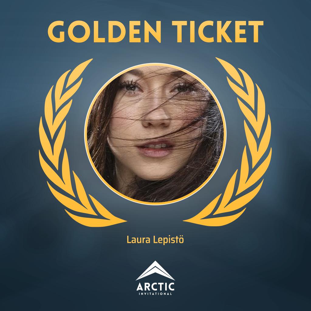 The world of esports is new phenomenon and there are people we want to introduce it. Todays Golden Ticket goes to lovely @LauraLepisto - Welcome to #arcticinvitational 🥶❄️

Ps. Remember to RT for sunday raffle! #esportsfi #arcticgoldenticket