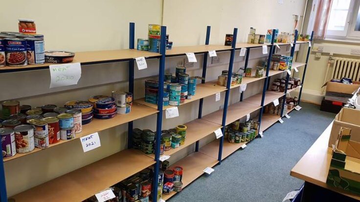 Can you help <a href="/CarlisleFbank/">CarlisleFoodbank</a> ? Shelves for tinned meat, fish and fruit are looking a bit empty ☹️ 
Thank you.