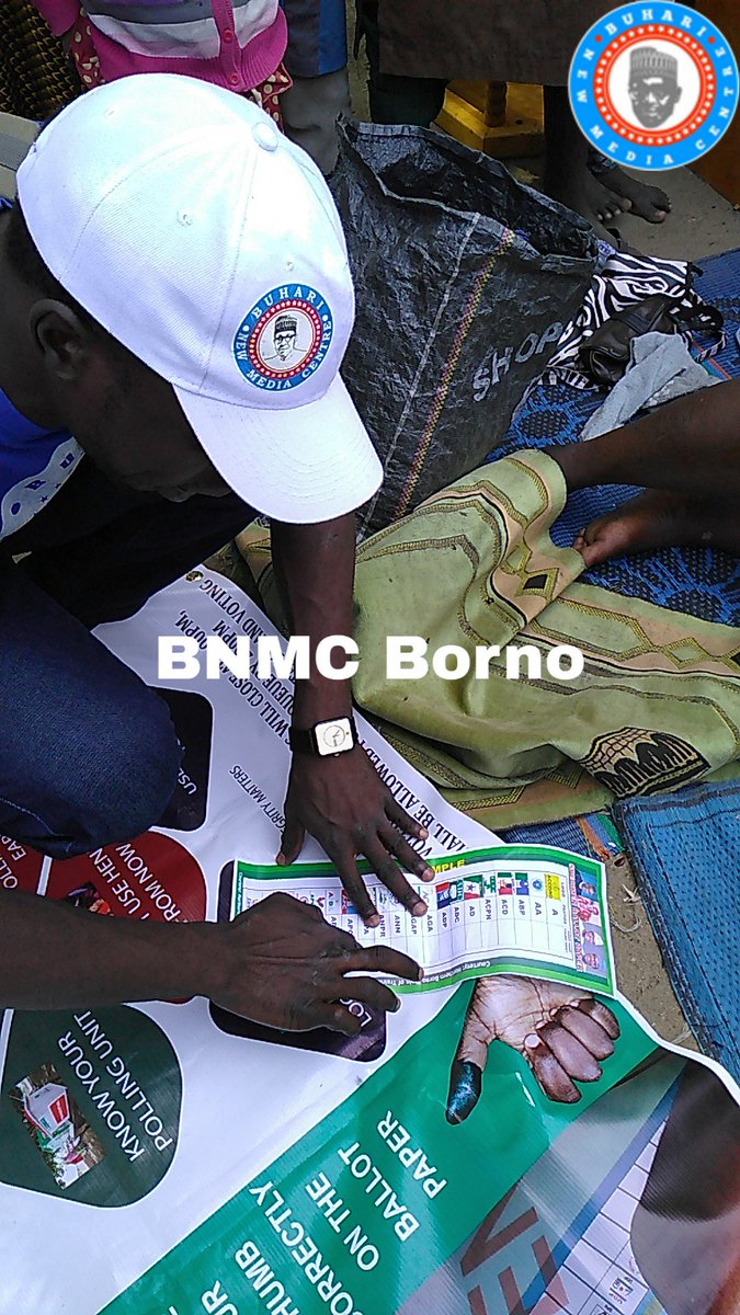 BMB_Official1's tweet photo. Photos News:
Today during our BNMC Activities in various communities of Borno State, at #Gwange 1,2,3 and 4, on delivery the massage of how to vote all APC candidates in the fourth coming General elections on 16th February 2019.
#BNMCBorno #BNMCVolunteers #BNMCActivities https://t.co/OA2zEQBOl7