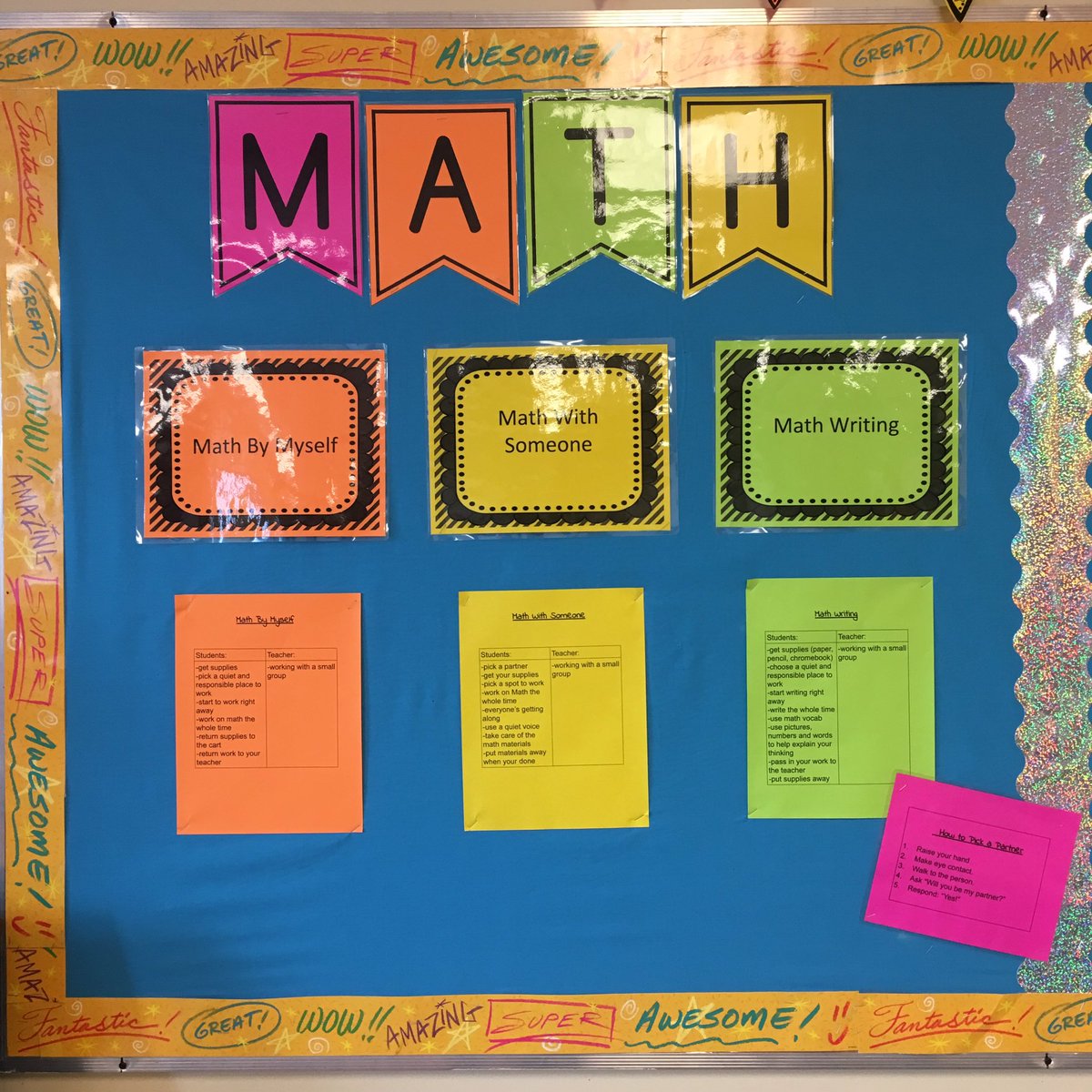 MsLeGrow5's tweet photo. Organization is key! Getting settled into our math blocks! #studentledexpectations #creatingchoice #creatingindependence @paradiseelem @NLESDCA @NLESDNT https://t.co/xeSEKr9MeA