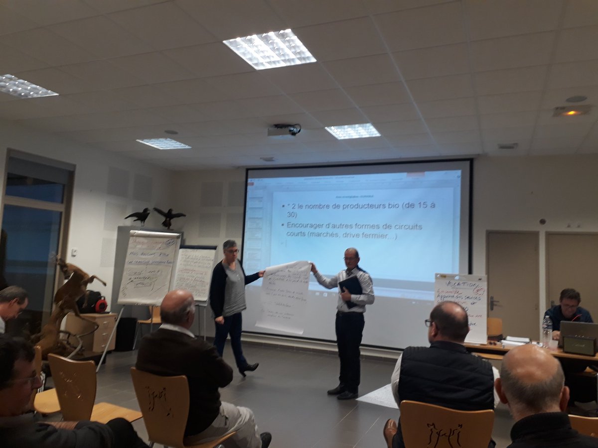 AlexandraDaval's tweet photo. Les élus de la #CoPLER réunis en séminaire pour construire ensemble le territoire de demain : solidaire, durable, de caractère et attractif #interco #projetdeterritoire avec l'appui d'@HappyTalents https://t.co/ZIPcUaN7W5