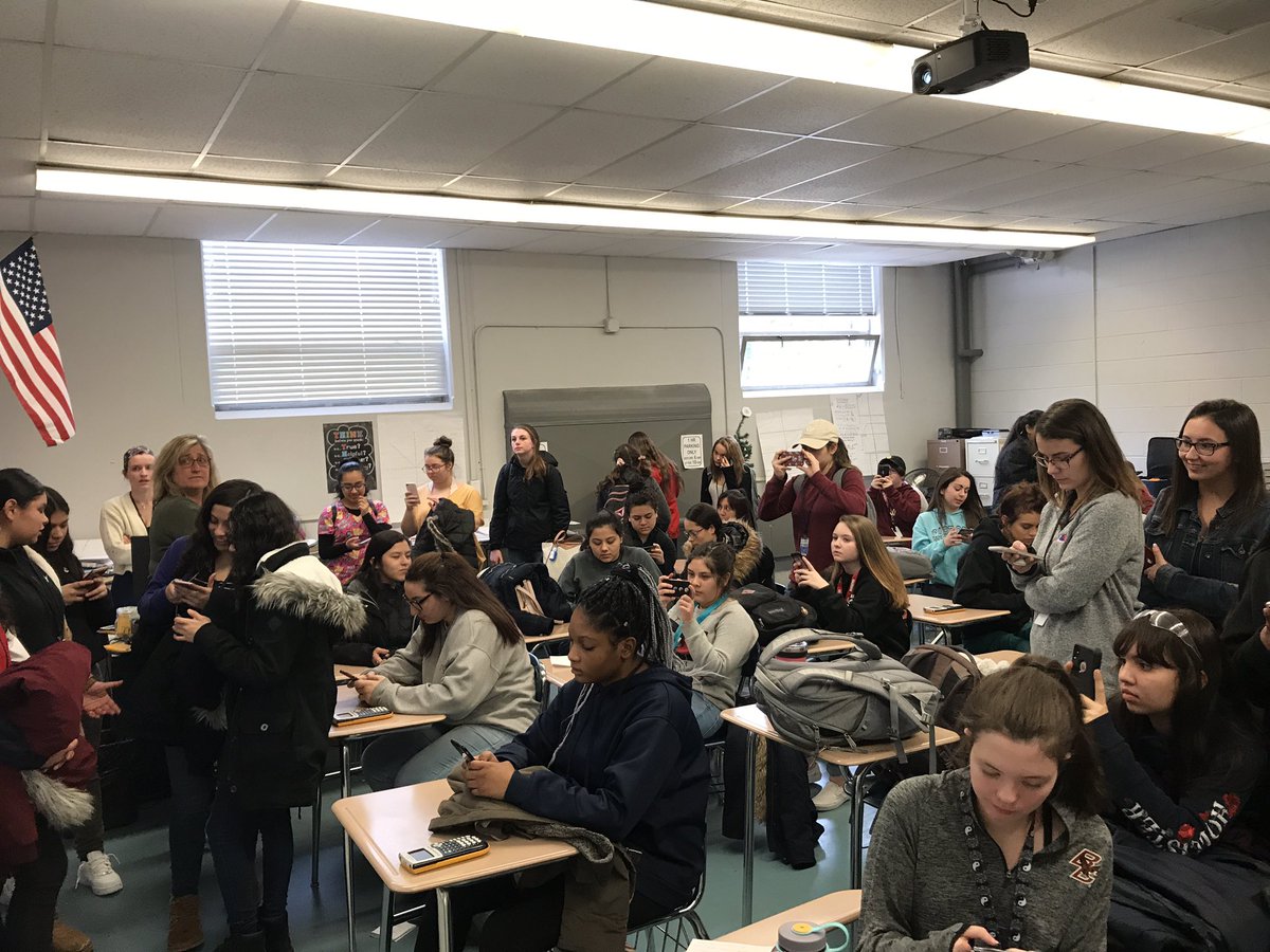 Lots of excited girls learning about NE Lady Lax for the 2019 season!