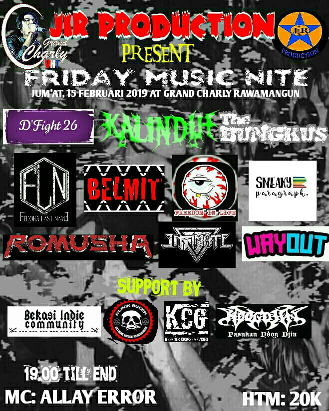 Besok nih ,jangan lupa! Kuy lah ramaikan😉😉 <a href="/BekasiMusik_BMI/">Bekasi Musik Indie</a> <a href="/bekasiindie/">BekasiIndieCommunity</a>   <a href="/allayerror/">thedeadlymicrophone</a>  #gigs #band #posthardcore #music