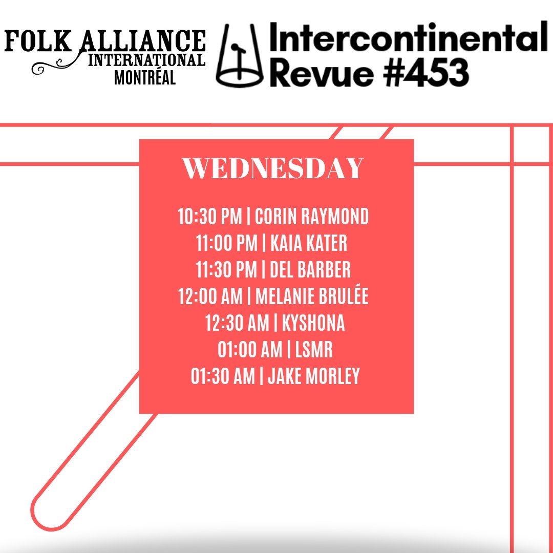 mavensmusicmgmt's tweet photo. Wednesday night is special at #FAIMtl - fresh ears, new sounds! Kick off your folk week with us at the Intercontinental Revue at Folk Alliance 2019 RM#453
 @CorinRaymond @kaiakater @delbarberino @melaniebrulee @kyshona #LSMR @jakemorley #FAI2019 https://t.co/pwdc98ea1k