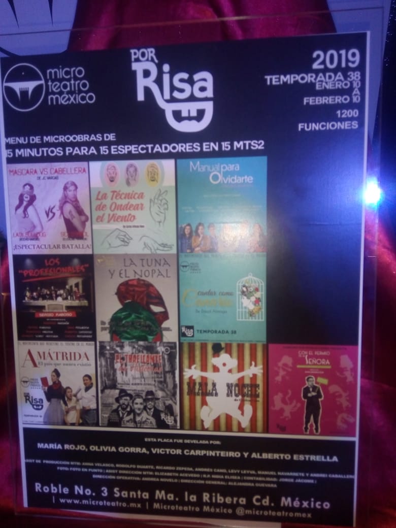 Alebrije_Teatro's tweet photo. El presidente dice no a las estancias infantiles, Nico Castillo enfrentará a Pumas y #PorRisa se mantiene otra semana en Microteatro. Hasta aquí mi reporte, Joaquín. https://t.co/f8LykKhsRx