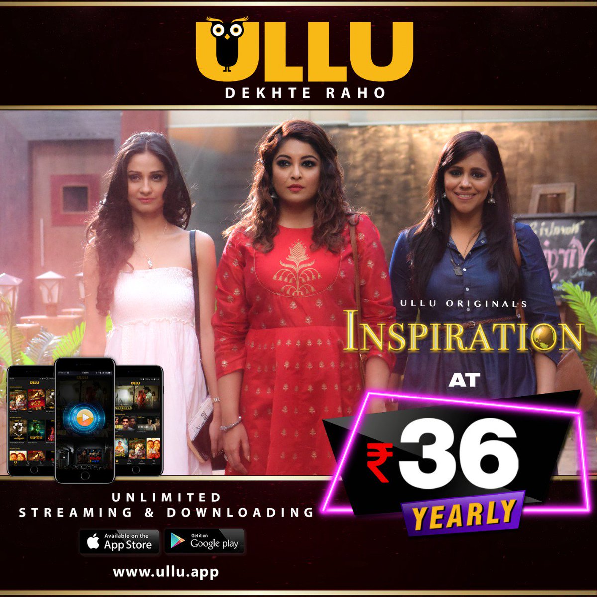 atulbhalla999's tweet photo. The wait is finally over, sharing our poster for our short film #Inspiration directed by yours truly starring the #TanushreeDutta @KTaranjit #ishanisharma produced by @ULLUapp download app and stay tuned for more details #jaimatadi https://t.co/UNb4qQxfgA
