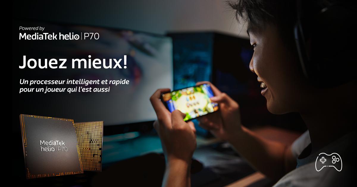MediaTekFR's tweet photo. Vivez une expérience de jeu vidéo mobile immersive avec MediaTek Helio P70! Un GPU plus rapide, un processeur multicoeur avec Cortex-A73 et une optimisation multi-thread pour des jeux plus fluides et plus beaux! https://t.co/ePXVcmB5iF #MediaTekHelioP70 #jeuvidéo #mobile https://t.co/B9ejGLQ02v