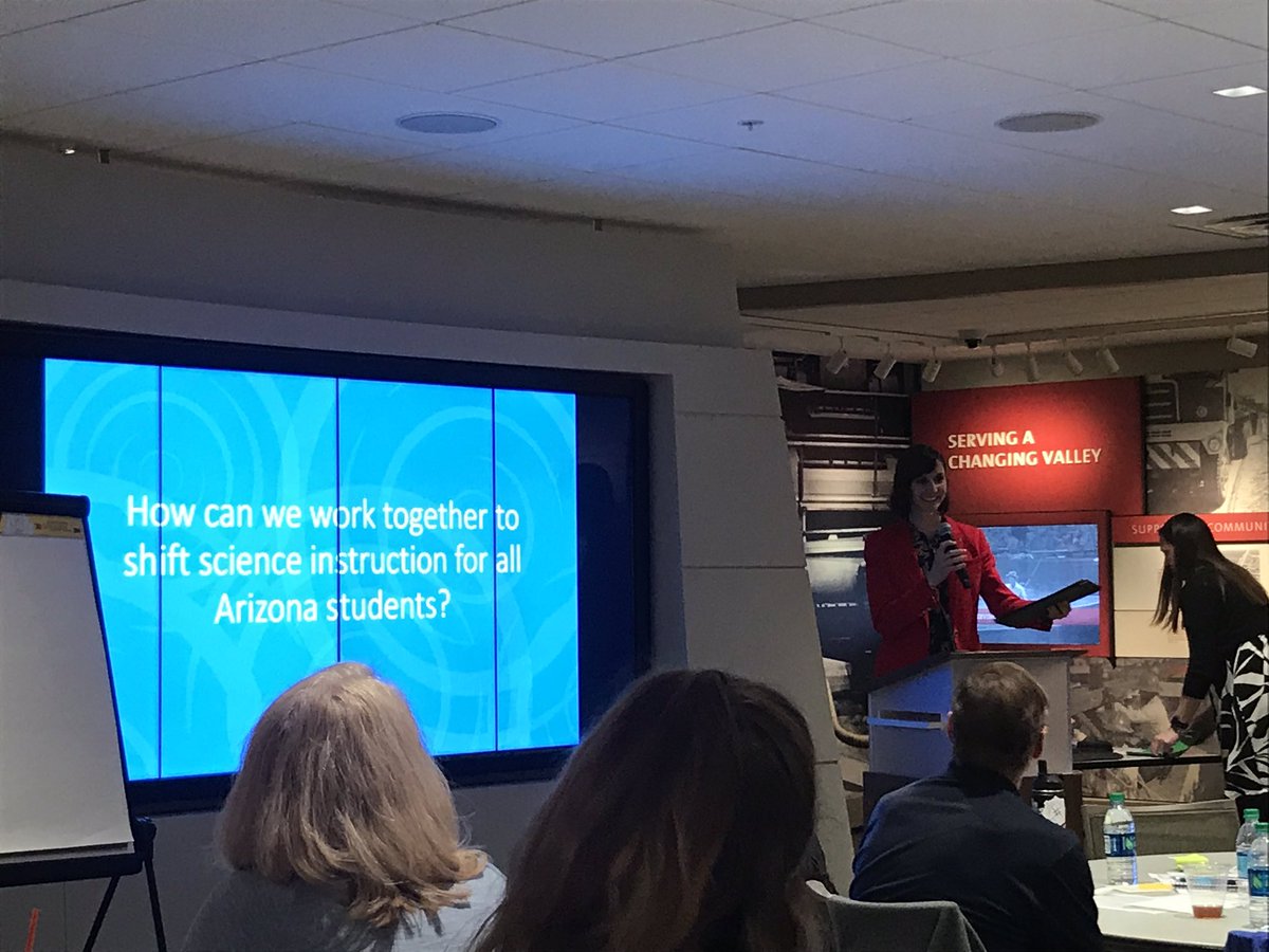 STEMAZingST's tweet photo. Happy to hear @Supt_Hoffman talk about optimism in regard to education in Arizona! #STEM #AzSS #ScienceStandards @astaconnect Arizona Summit on Science Education - competitive pay for all teachers critical! Request from Hoffman - share great accomplishments! https://t.co/23mOZsEwLj