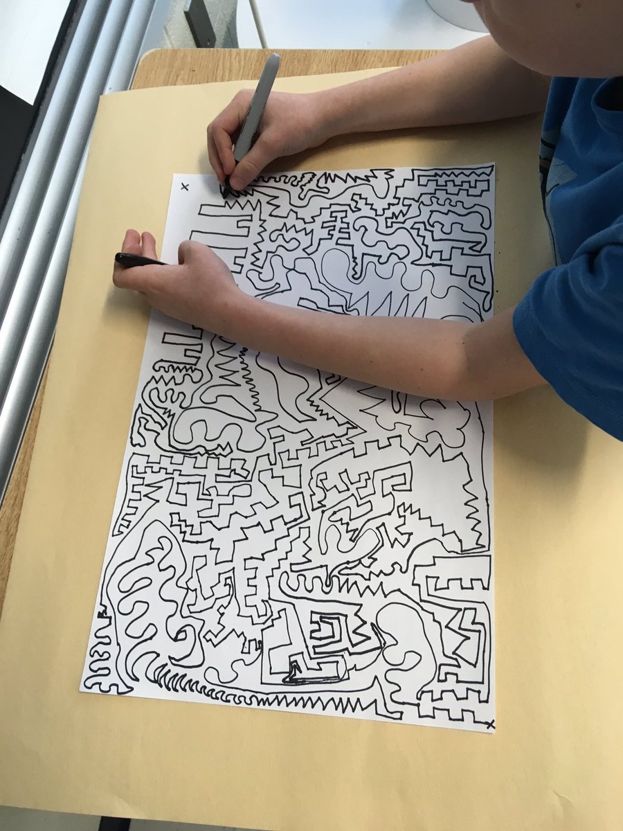 Kindie146's tweet image. We’re taking a line for a walk! Stay tuned for the finished colour masterpieces soon. #linedesign #elementsofdesign #artmatters @Minesingtweets #scdsb