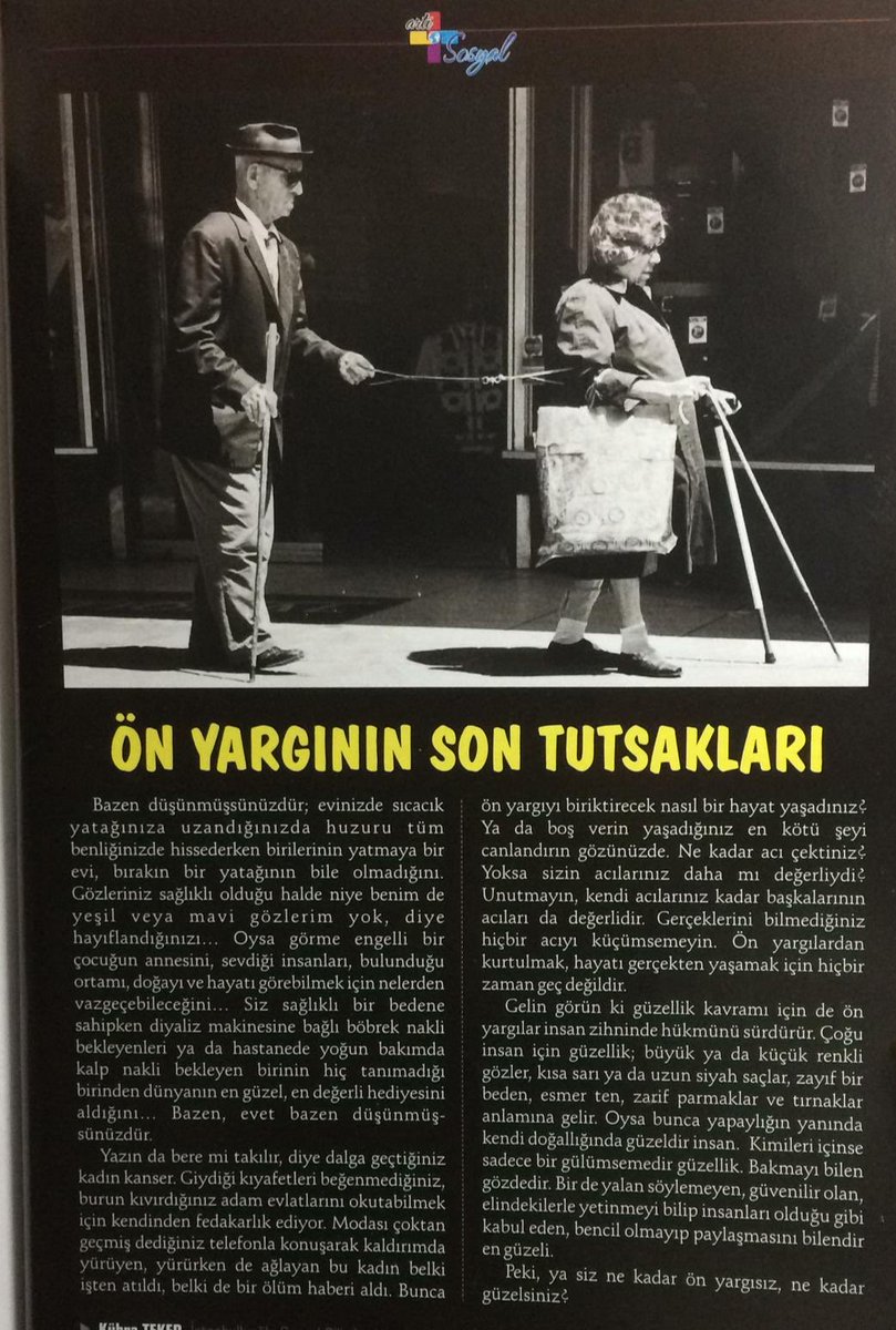 sttflsanat's tweet photo. Sanat Kulübü üyelerimizden Kübra Teker'in Artı Sosyal dergisinde yayımlanan denemesi.                                          #sanat #edebiyat #sanatkulübü #okul #artısosyal #önyargı https://t.co/vL7AFuXBVj