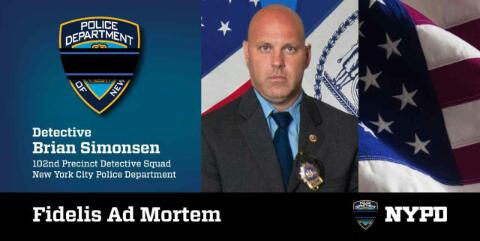 ERGSafetyPatrol's tweet photo. Our deepest condolences to the family of Det Brian Simonsen, @NYPDnews @NYPDDetectives @NYPD102Pct and speedy recovery to the injured Sgt. A true tragedy when those who protect us are killed while doing just that. https://t.co/vQjlolbfgn