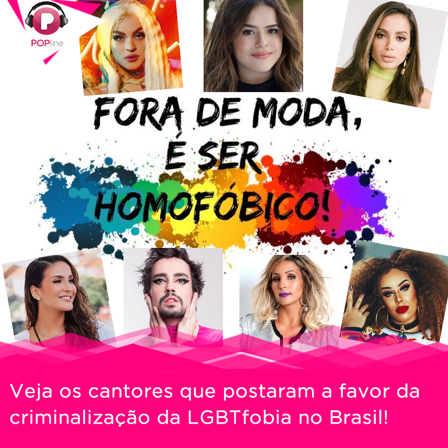 POPline's tweet photo. Textão da @ClaudiaLeitte. Vídeo da @Anitta. Pisão da @MaisaSilva. Sua fave já postou sobre o #CriminalizaSTF hoje? #ÉCrimeSim #HomofobiaéCrime Veja o que cada artista expressou: https://t.co/kAmLSV3aUr https://t.co/1Yz9pScRsG