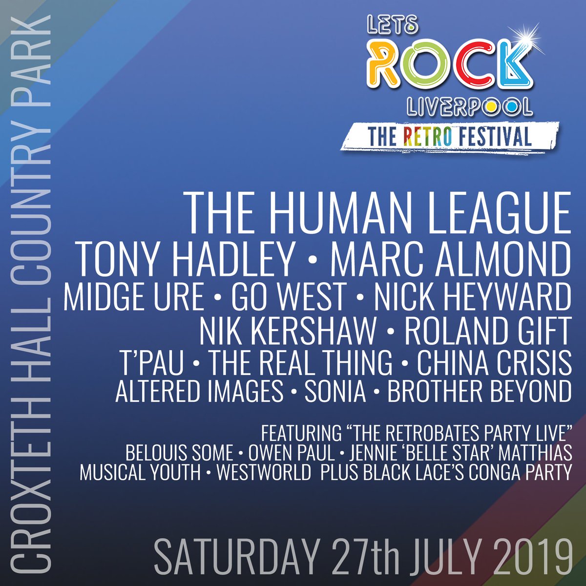 The UK’s greatest retro party is coming to you this summer!
Tix 👉 letsrockliverpool.com