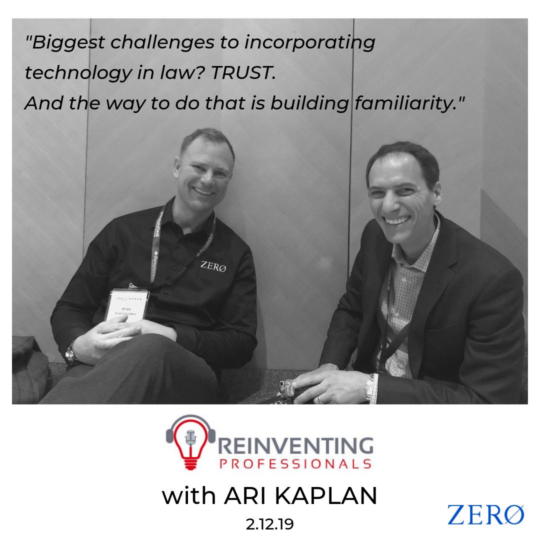 ZeroSystemsAI's tweet photo. Our CRO @_ryansteadman talks about challenges in legal technology, and the advantages of a simple but powerful AI tool like Zero, on @AriKaplan's #reinventingprofessionals podcast. Check it here https://t.co/LqxmNN16pj
#legaltech #adoptAI #emailmanagement https://t.co/LjaOXZllYa