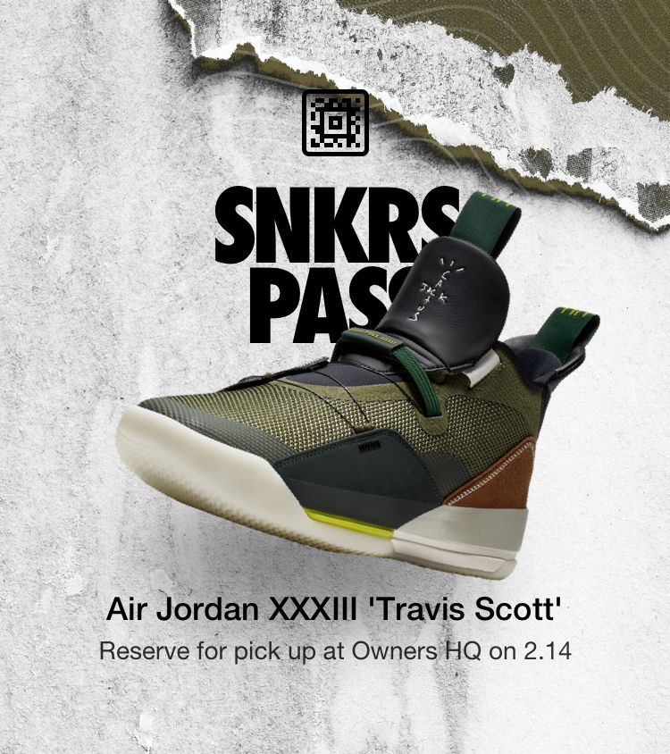 snkrs pass travis scott