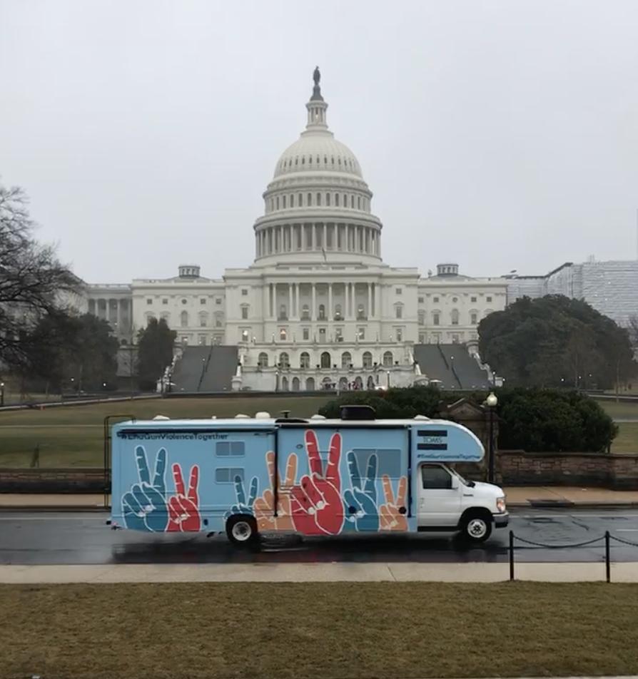 Yesterday <a href="/TOMS/">TOMS</a> went to Capitol Hill to hand deliver 700,000+ postcards demanding universal background checks. It's been nearly impossible to comprehend the magnitude of this moment, and the impact we are making together. #EndGunViolenceTogether