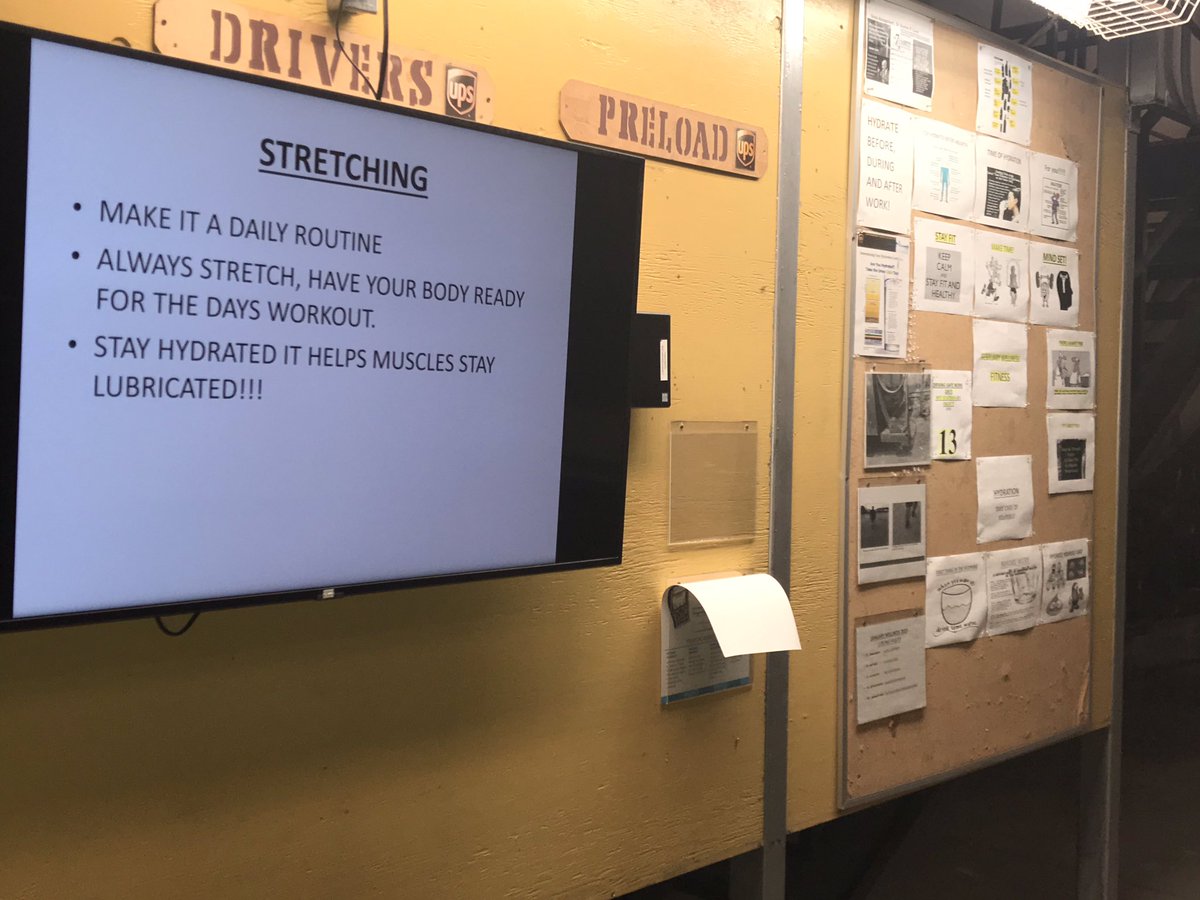 Fitness month, talking about the importance about stretching, stretching before, during and after work! Making it a good habit to have on Wellness Wednesday!!!👍