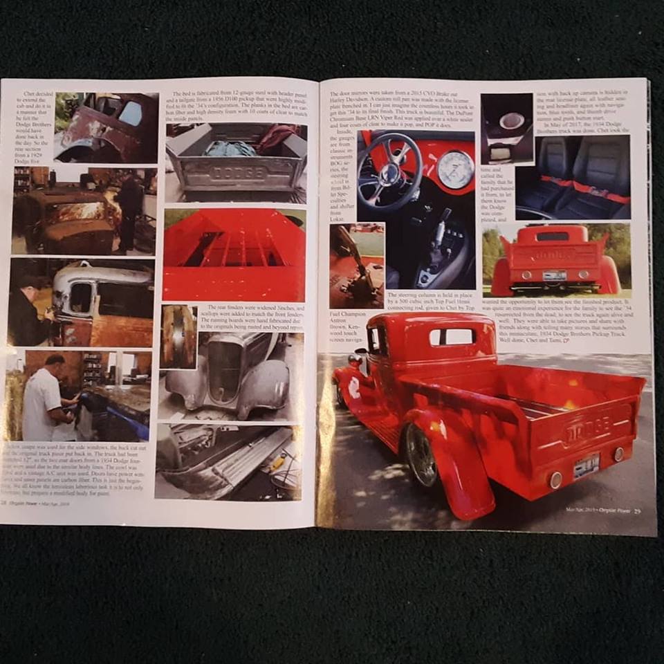 JackmansrodShop's tweet photo. The Article #hemi #hotrod #hemipower
#1934dodge #customtrucks #magazine #magazinecover #viperred #dodge #surprise #oldtrucks #oldschooltrucks @ChromeOgden  @ChryslerPower  @chipfoose  @Wilwoodbrakes  @GaugeGuru  @BilletSpecialTs  @AmericanAutoWir @ridetech  @motherspolish https://t.co/JamxAyh3uI
