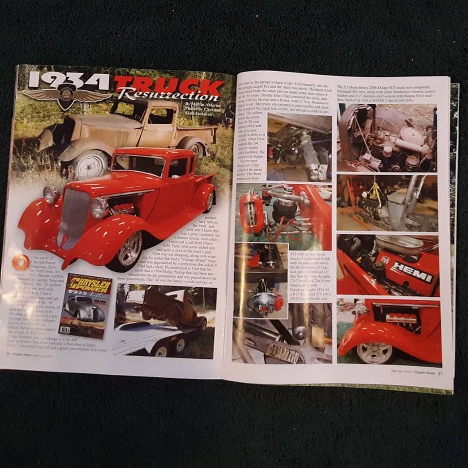 JackmansrodShop's tweet photo. The Article #hemi #hotrod #hemipower
#1934dodge #customtrucks #magazine #magazinecover #viperred #dodge #surprise #oldtrucks #oldschooltrucks @ChromeOgden  @ChryslerPower  @chipfoose  @Wilwoodbrakes  @GaugeGuru  @BilletSpecialTs  @AmericanAutoWir @ridetech  @motherspolish https://t.co/JamxAyh3uI