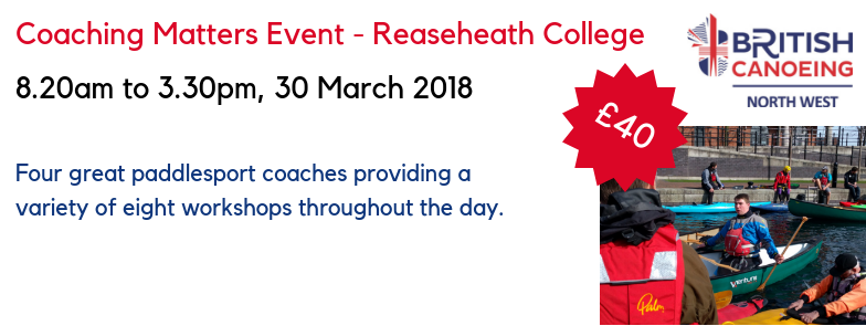 BC_NW_Region's tweet photo. @BritishCanoeing Coaching Matters Event - 30 March 2019 for more information  follow the link: https://t.co/OShOU7Up47 https://t.co/puNLd4yjyf