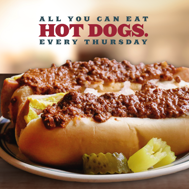 tonypackos's tweet photo. ๐ญ Valid at #Packos at the Park ONLY ๐ญ All You Can Eat Hot Dog Thursdayโs! AYCE World-Famous, Tony Packoโs Hot Dogs for $6.99! Every Thursday in February, 4-9pm at Packoโs at the Park, 7 South Superior St., Toledo, OH 43604. Dine-in only. No doggie bags. https://t.co/7vysk80exm