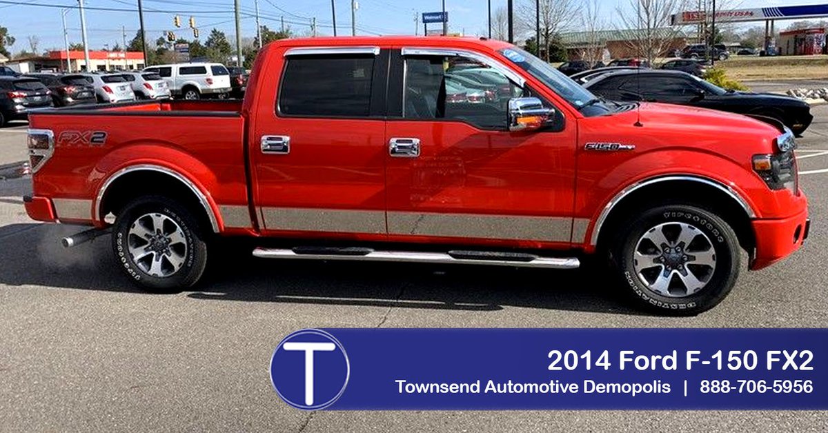 townsendautodem's tweet photo. Whether you’re towing or tailgating, this 2014 @Ford F-150 FX2 has the power and prestige to excel. And, since this big red behemoth is equipped with #RWD, the control is in your hands. #tad
https://t.co/jukaIudaTW https://t.co/tLoUCvrpLn