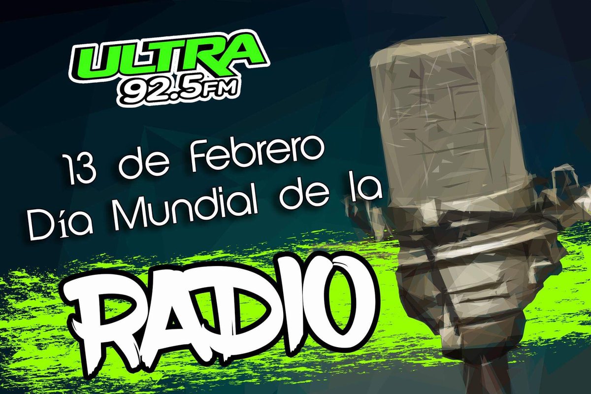 UltraRadioPue's tweet photo. Festejemos juntos esta gran día 🙌🏼
Tenemos una sorpresa para ti a las 4 pm en Fb live 😜
#DiaMundialdelaRadio #music #pop #ultra925 #radioultra #mx #febrero #miercoles #feliz #verde https://t.co/BBYh0wKCUV
