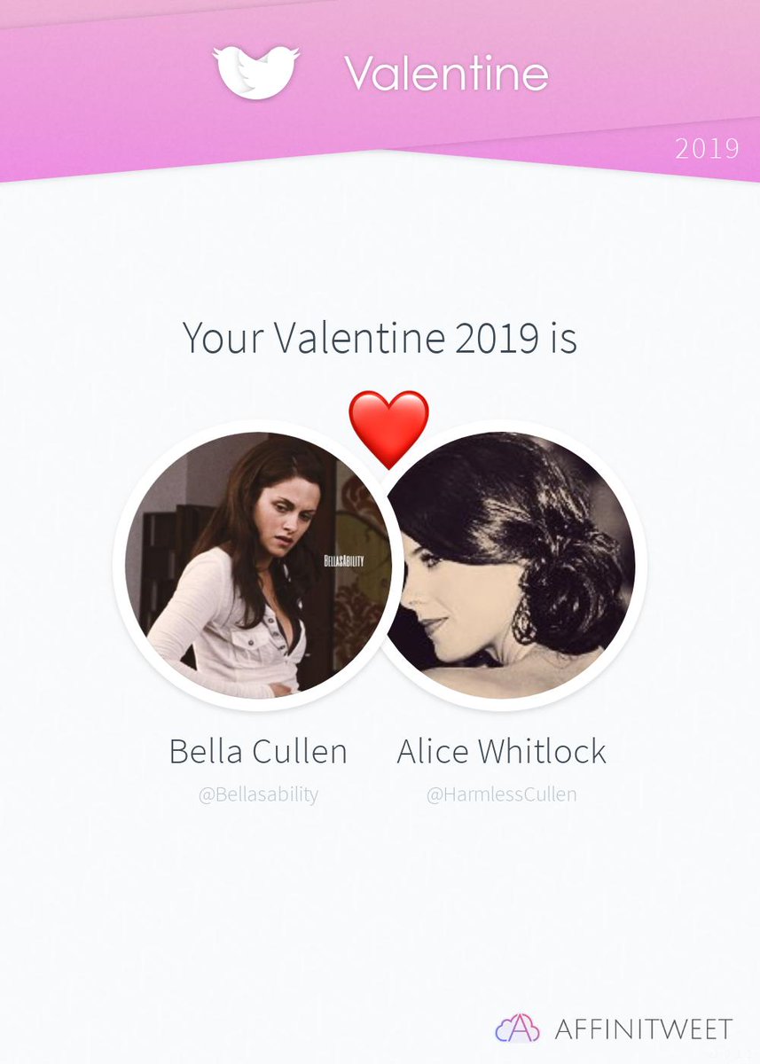 Bellasability's tweet image. #Affinitweet Valentine
This year you're mine HarmlessCullen! ❤️
And you, whom will be yours?
via affinitweet.com/valentine