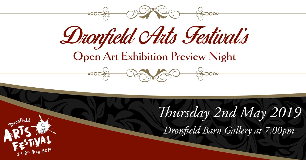 Are you an art enthusiast?  The festival is hosting it's first Open Arts Exhibition in the stunning <a href="/DronfieldBarn/">Dronfield Hall Barn</a> Gallery.  
There will be an invite only preview evening on 2nd May.  For more information and an invite visit: dronfieldartsfestival.co.uk/event/open-art… <a href="/Sheffieldis/">#Sheffieldissuper</a> <a href="/derbypromo/">derbypromo</a> #art