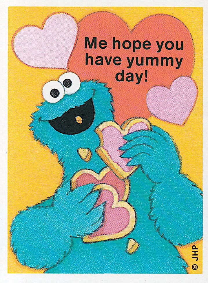 ❤️1993 <a href="/sesamestreet/">Sesame Street</a> #ValentinesDay Cards