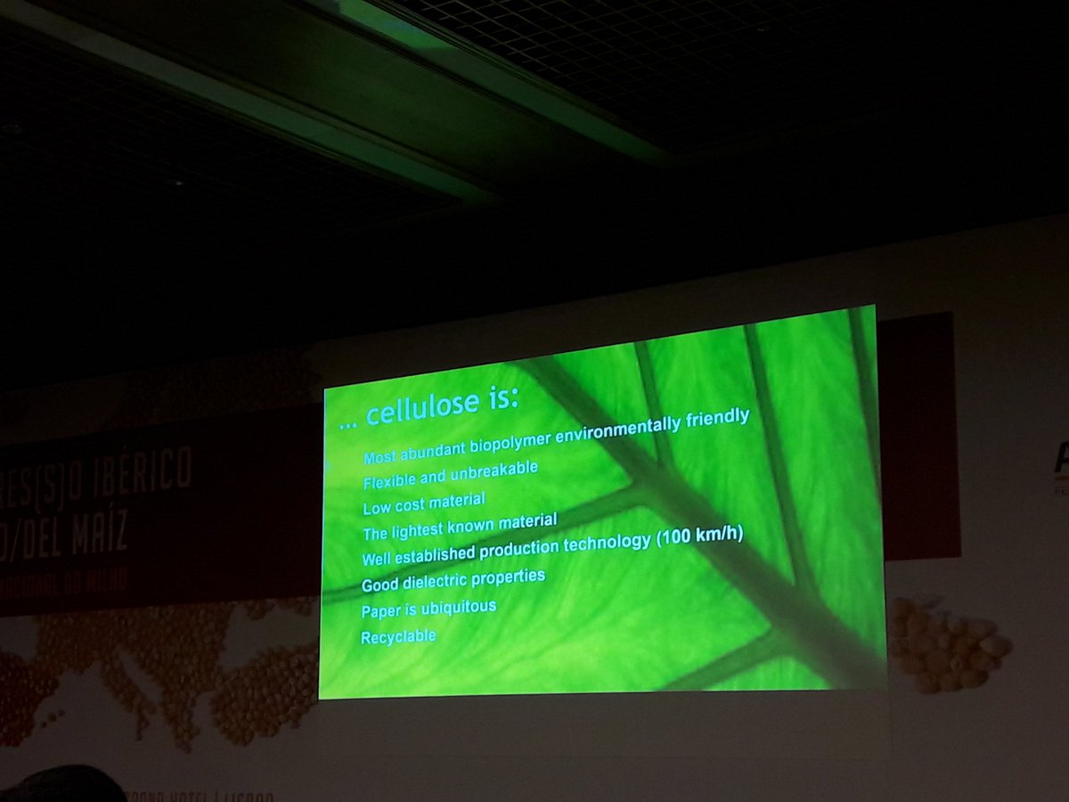 GrupoHenar's tweet photo. 🔝 Interesante ponencia de Elvira Fortunato en 1° #CongresoIbericoMaiz explicando sus investigaciones y trabajos con materiales como la #celulosa (y a veces las bacterias del vinagre) en aplicaciones electrónicas: transistores, sensores, envases inteligentes...
#Agpe #Anpromis https://t.co/XhqcNADzND