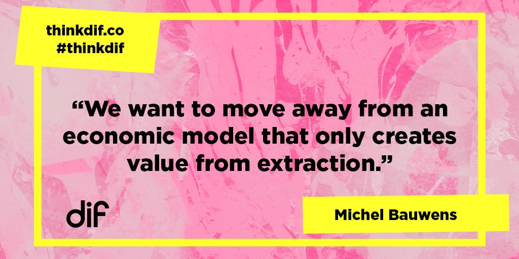 . <a href="/mbauwens/">Michel Bauwens</a> believes that we should move to an economy that is built on infinite resources like knowledge, rather than finite materials, and that we have the structure and technologies to achieve it.
Podcast available here: bit.ly/2TSadzI
#thinkdif
