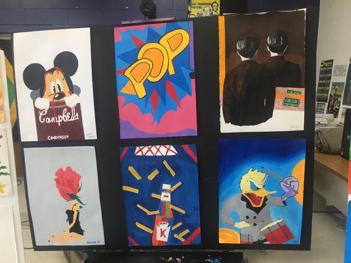 TricaThompson's tweet photo. Proud moment critique today students work in Art2 #artActivated https://t.co/dMGUSLLbGY